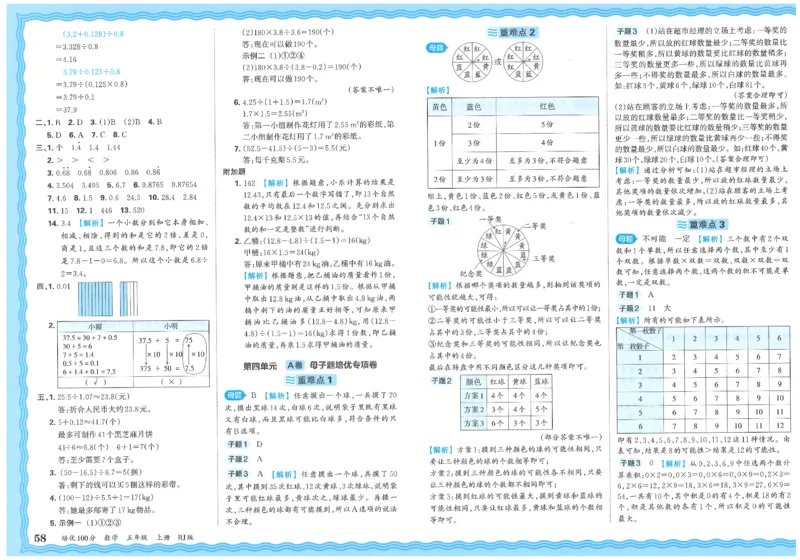 五上数学王朝霞培优100分_25秋小学语数英习题试卷_数学_人教版_25秋1-6年级人教版数学培优100分