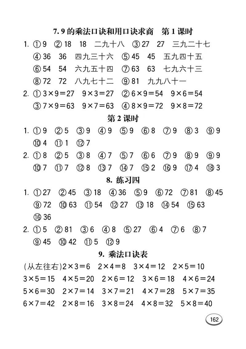 口算课课练苏教版2年级上册_二年级上下册资料_小学二年级学习资料-25年更新版_2-03、小学二年级数学上册_2-3-2、练习题、作业、试题、试卷_苏教版_专项练习