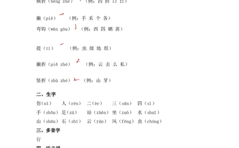 人教小学语文1上全册知识点归纳_小学语文一至六年级上下册电子版PDF单元知识点考试重点难点解析_知识点归纳总结人教小学语文1上