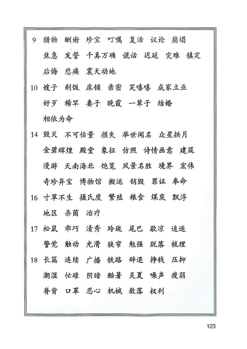 五上语文《课堂笔记》128页_2025秋《课堂笔记预习课》语文1-6