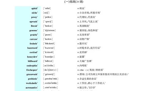 第六章超纲词（131词）_考研英语真题_考研英语（二）历年真题_单词资料_英语二黄皮书词汇电子版（题型精简版）