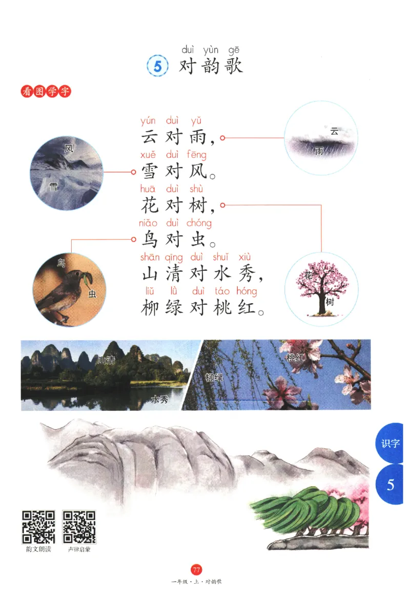 一年级上J1_一年级语文上册（统编版）_老课标资料_教学视频_第一套_010-绘本课堂PDF可下载打印