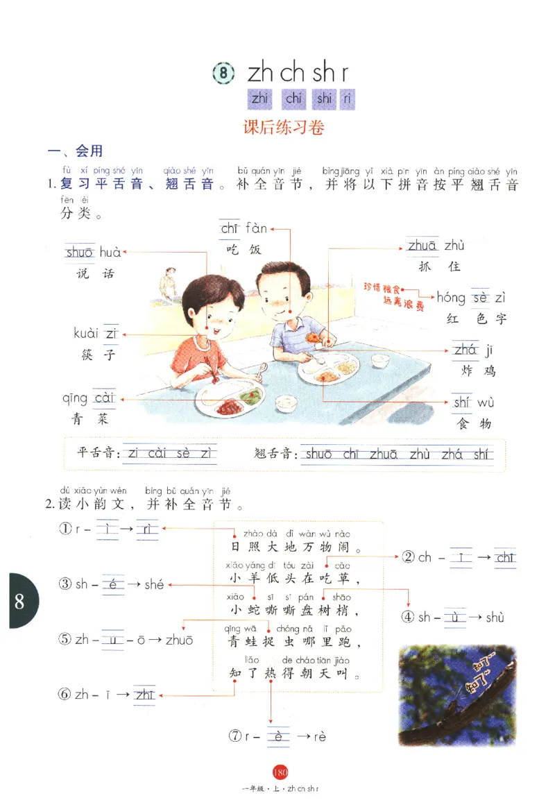 一年级上J1_一年级语文上册（统编版）_老课标资料_教学视频_第一套_010-绘本课堂PDF可下载打印