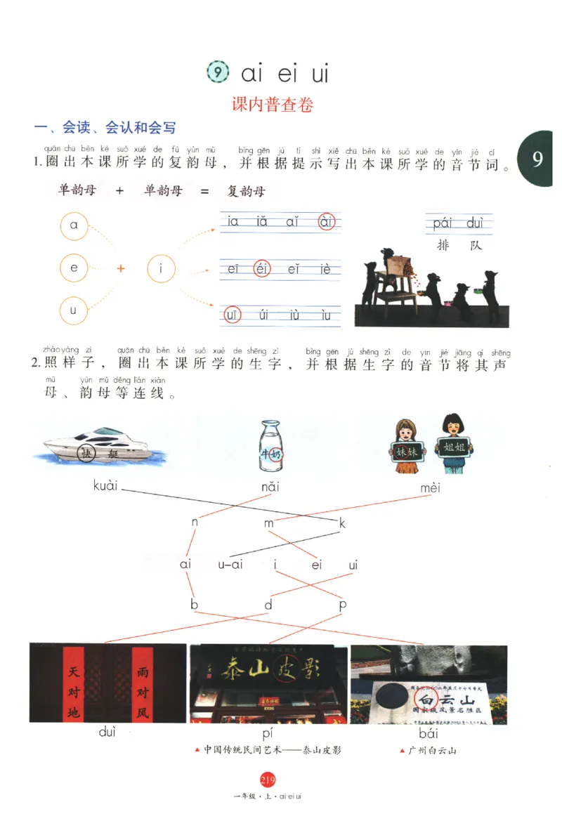 一年级上J1_一年级语文上册（统编版）_老课标资料_教学视频_第一套_010-绘本课堂PDF可下载打印