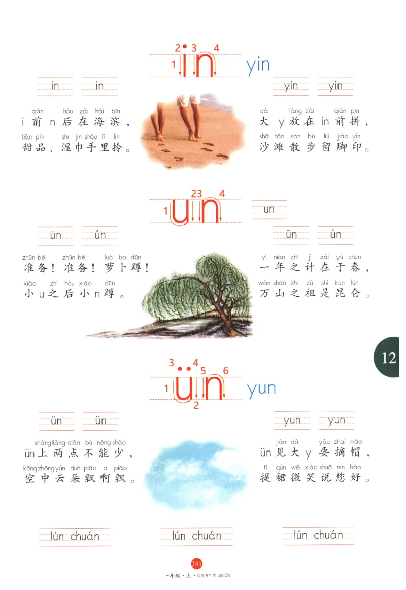 一年级上J1_一年级语文上册（统编版）_老课标资料_教学视频_第一套_010-绘本课堂PDF可下载打印