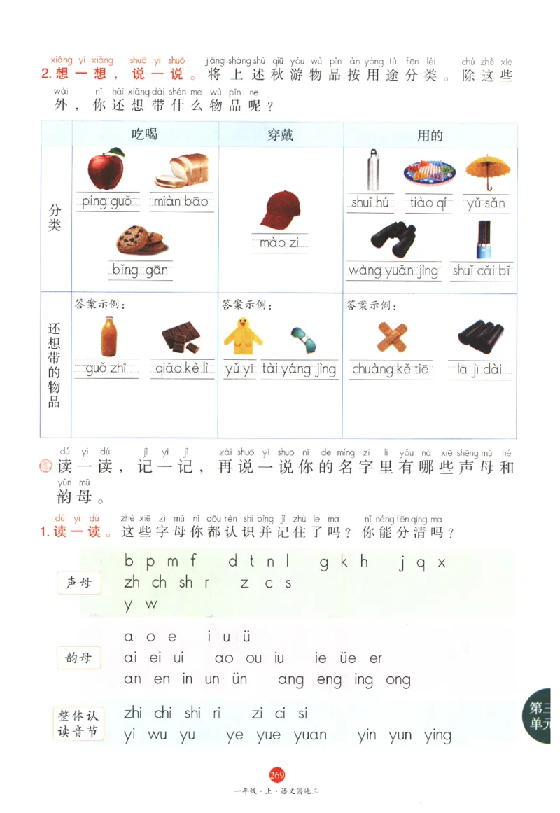 一年级上J1_一年级语文上册（统编版）_老课标资料_教学视频_第一套_010-绘本课堂PDF可下载打印