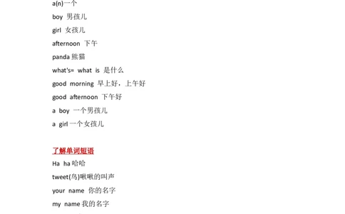 外研社版小学英语(一年级起点)一年级上册Module2知识点精析_一年级上下册资料_小学一年级学习资料-25年更新版_1-05、小学一年级英语上册_外研版一起点_知识点