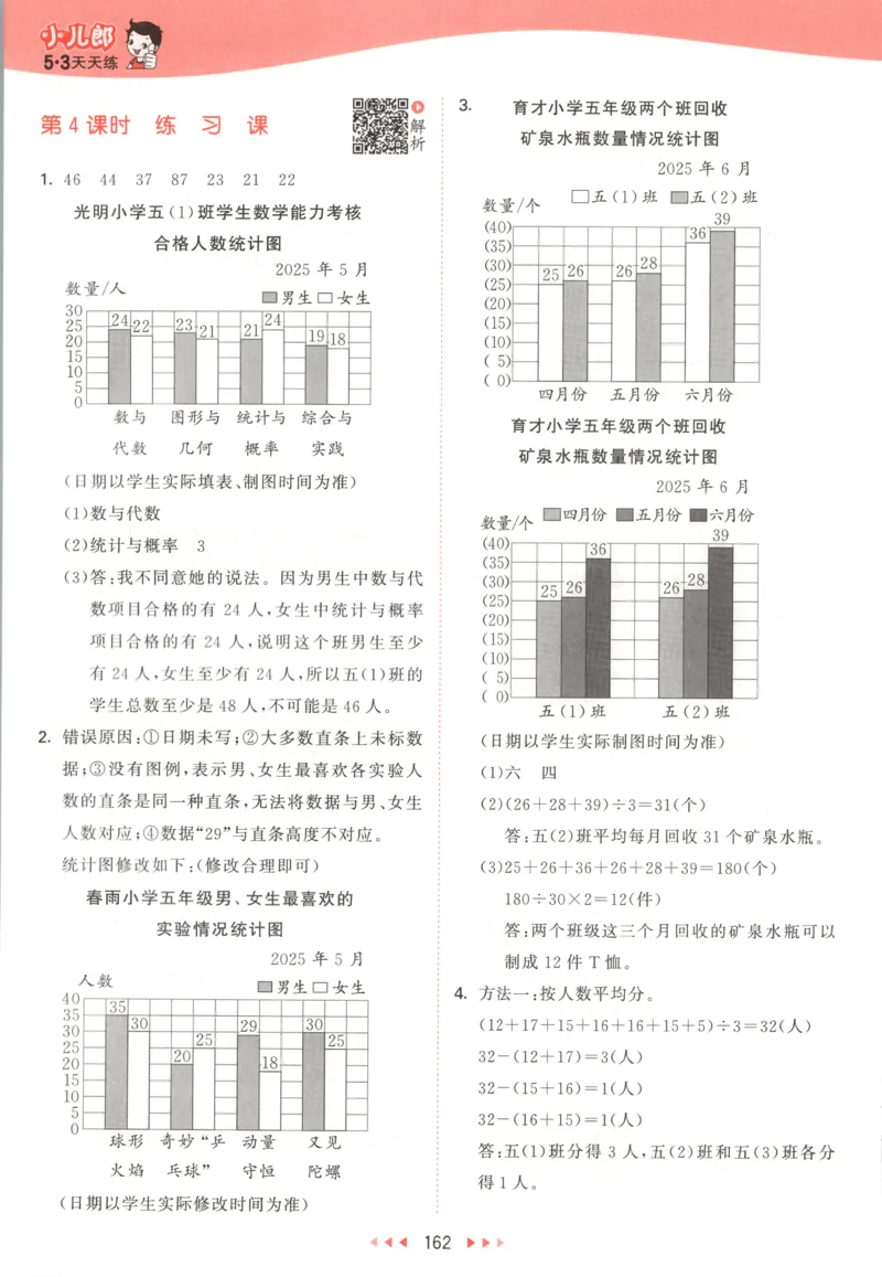 五年级数学上册苏教版25秋《53天天练》答案_25秋小学语数英习题试卷_数学_苏教版_1-6年级数学上册苏教版25秋《53天天练》_五年级数学上册苏教版25秋《53天天练》