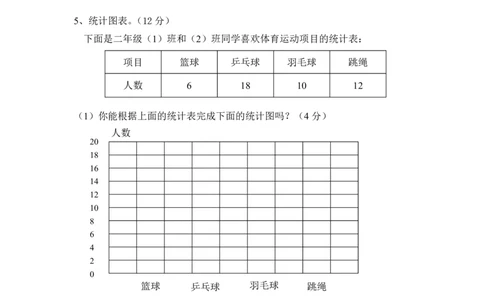 最新人教版小学二年级数学下册期末试题(6)_二年级上下册资料_二年级语数英上下册学习资料_3-7-4、小学二年级数学下册_人教版_5、期末测试卷