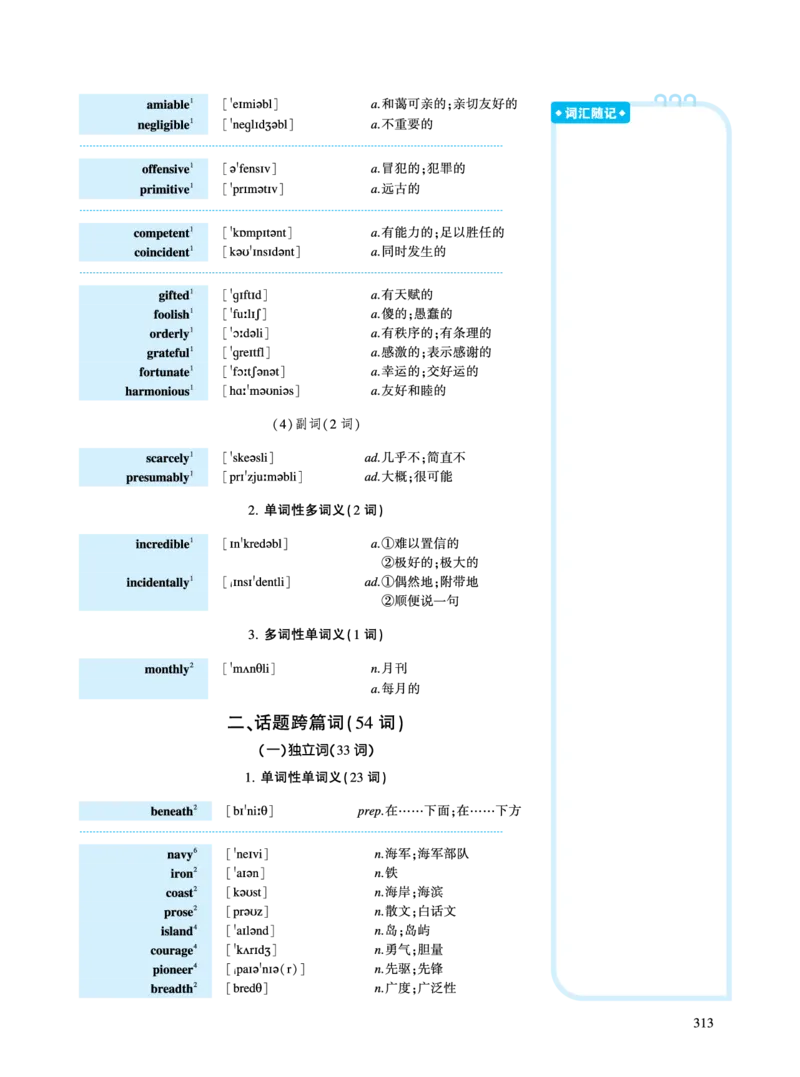 第五部分文化教育（第一板块必考词）_考研英语真题_考研英语（一）历年真题_单词资料_英语一黄皮书词汇电子版（语境例句版）