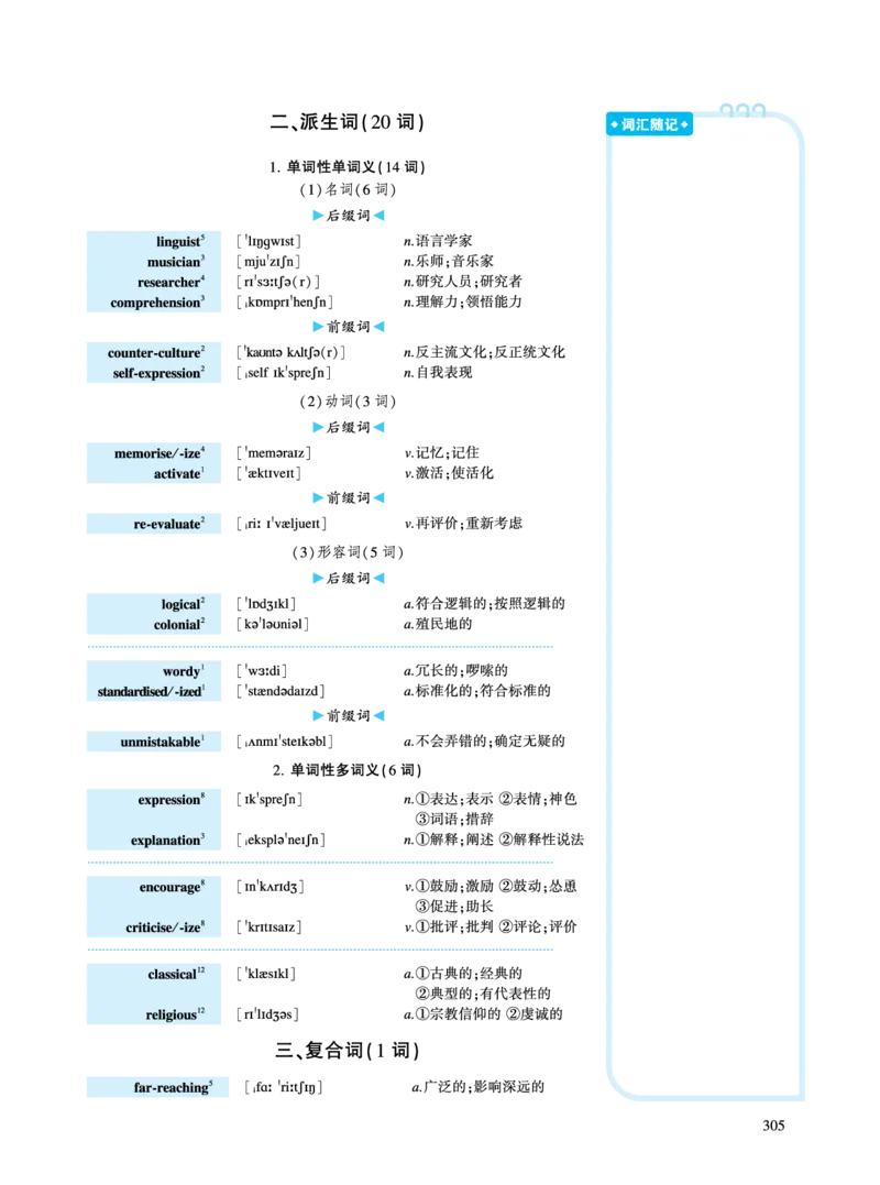 第五部分文化教育（第一板块必考词）_考研英语真题_考研英语（一）历年真题_单词资料_英语一黄皮书词汇电子版（语境例句版）