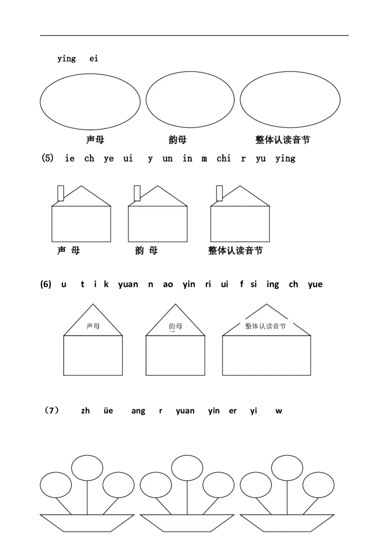 一年级下册语文复习练习大全_一年级上下册资料_小学一年级学习资料-25年更新版_1-02、小学一年级语文下册_3-6-2-2、练习题、作业、专项、试卷_部编（人教）版_专项练习