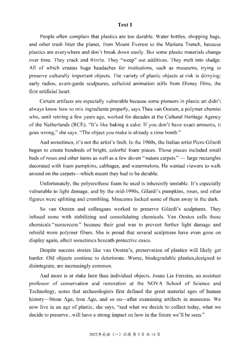 2010-2022英语一真题一键打印版已设计好排版，直接双面打印即可_考研英语真题_考研英语（一）历年真题_❤️2.2010-2024年考研英语一真题及解析