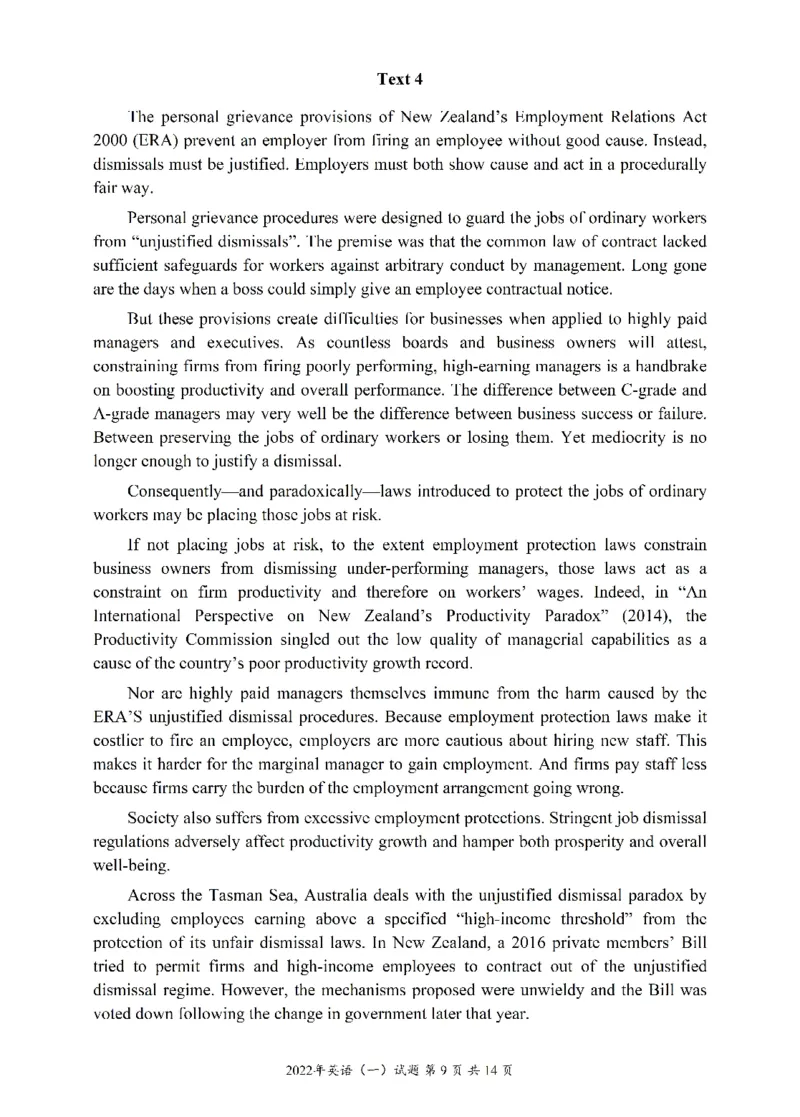 2010-2022英语一真题一键打印版已设计好排版，直接双面打印即可_考研英语真题_考研英语（一）历年真题_❤️2.2010-2024年考研英语一真题及解析