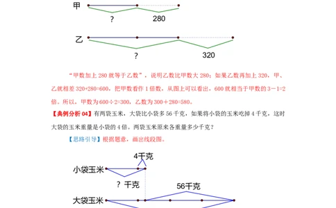 专题15差倍问题（原卷）_小学数学思维训练电子版举一反三奥数逻辑拓展专项图解强化_三年级_（培优提升讲义）2022-2023学年三年级数学思维拓展举一反三精编讲义（通用版）(25)份
