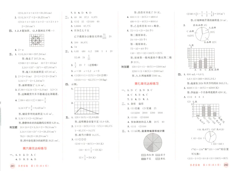 六年级数学上册人教版25秋《53天天练》测评卷答案_25秋小学语数英习题试卷_数学_人教版_1-6年级数学人教版上册25秋《53天天练》_六年级数学上册人教版25秋《53天天练》