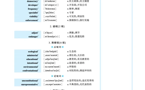第四部分政策法规（第一板块必考词）_考研英语真题_考研英语（二）历年真题_单词资料_英语二黄皮书词汇电子版（语境例句版）