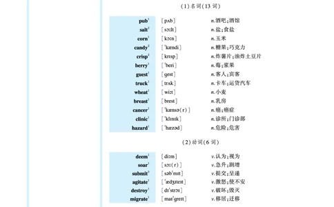 第四部分政策法规（第一板块必考词）_考研英语真题_考研英语（二）历年真题_单词资料_英语二黄皮书词汇电子版（语境例句版）