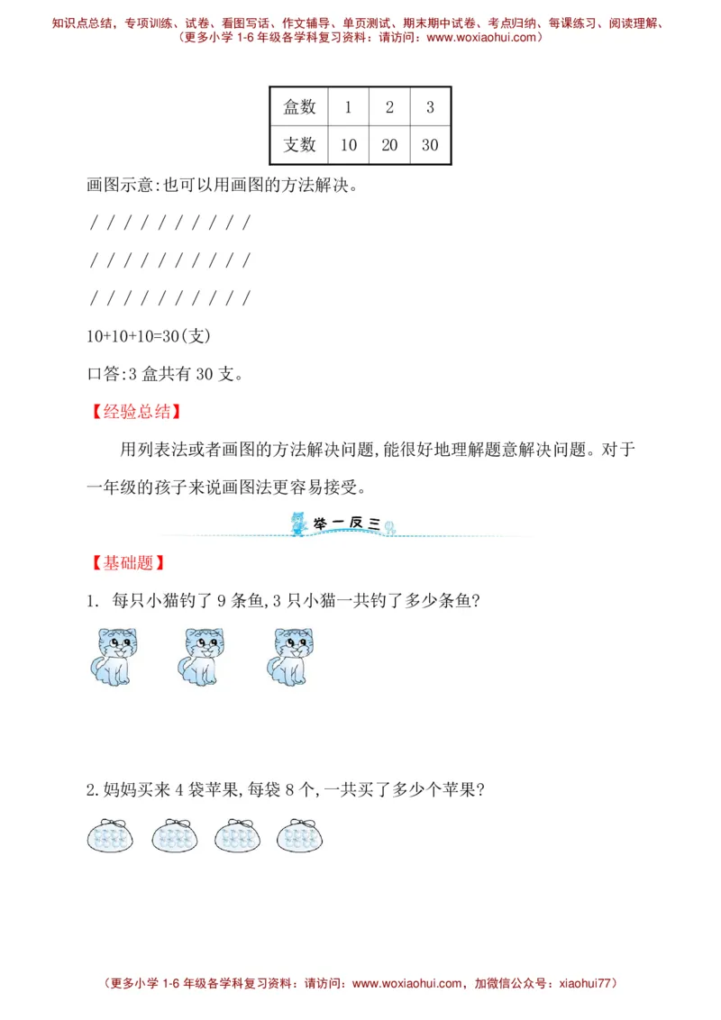 人教新课标一年级下册数学专题教程：第三模块连加应用题_一年级上下册资料_一年级上语数英上下册学习资料_3-6-4、小学一年级数学下册_人教版_10、课件教案