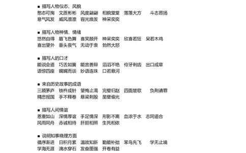 成语分类汇总资料_二年级上下册资料_二年级语数英上下册学习资料_3-7-1、小学二年级语文上册_统编、部编、人教（语文全国统一只有一个版）_1、知识点总结_专项-字词句子