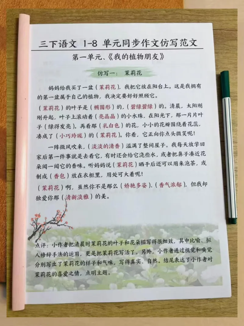 新班主任说，三年级下册寒假语文这样预习_三年级上下册资料_三年级下册小红书同款资料_三下语文