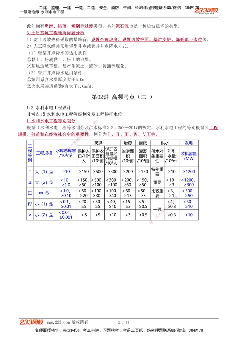 1-2_2026年一级建造师_2026年一建水利_2025年一建水利SVIP_04-冲刺串讲✿考点强化✿小灶集训_04-水利《高频考点班》刘二林233推荐