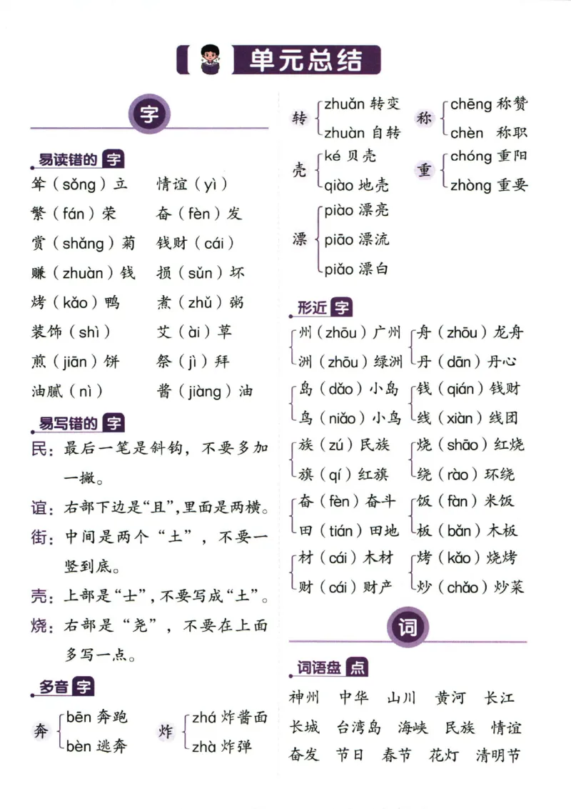 二（下）语文1-8单元重点总结_二年级上下册资料_小学二年级学习资料-25年更新版_2-02、小学二年级语文下册_2-2-1、复习、知识点、归纳汇总_语文2年级1-8单元知识梳理