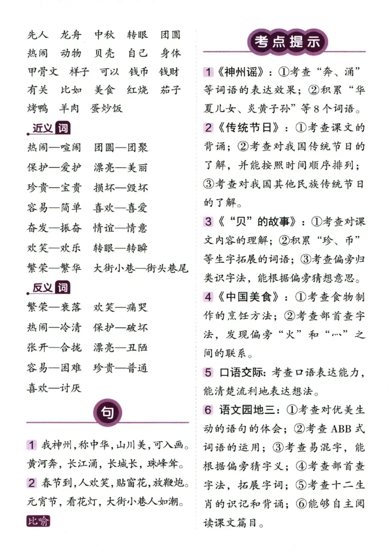 二（下）语文1-8单元重点总结_二年级上下册资料_小学二年级学习资料-25年更新版_2-02、小学二年级语文下册_2-2-1、复习、知识点、归纳汇总_语文2年级1-8单元知识梳理