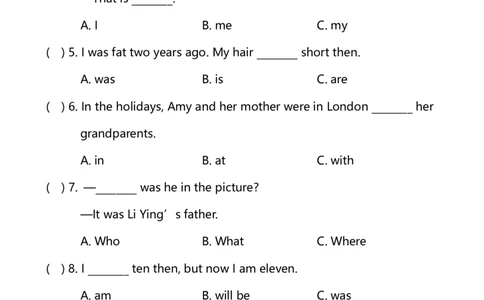外研版一起点三年级下册M9单元测试卷及答案_三年级上下册资料_三年级上语数英上下册学习资料_3-8-6、小学三年级英语下册_外研版一起点_3、单元测试卷