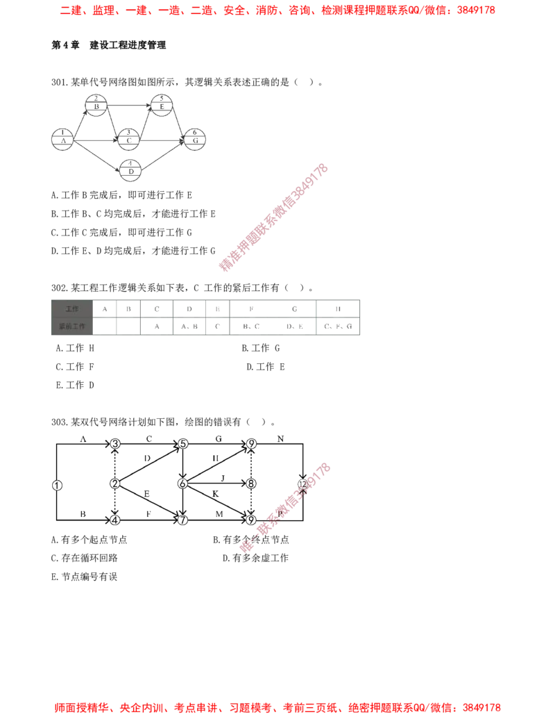 27.27-第4章-建设工程进度管理（五）_2026年一级建造师_2026年一建管理_2025年一建管理SVIP_03-习题精析✿实战特训✿模考通关_23-管理《习题代练班》金月SMR推荐