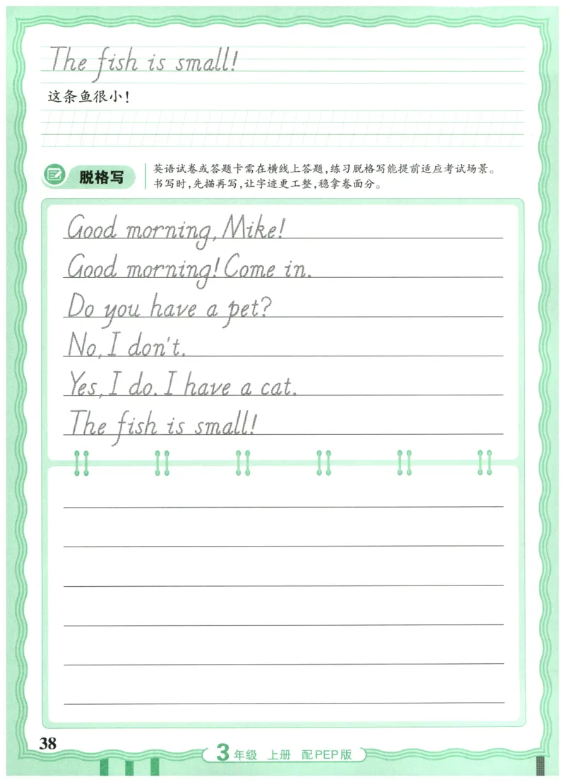 三年级英语上册人教PEP版25秋《王朝霞活页英语同步字帖》_25秋小学语数英习题试卷_英语_人教版_25秋王朝霞3-6年级上册人教版活页英语同步字帖