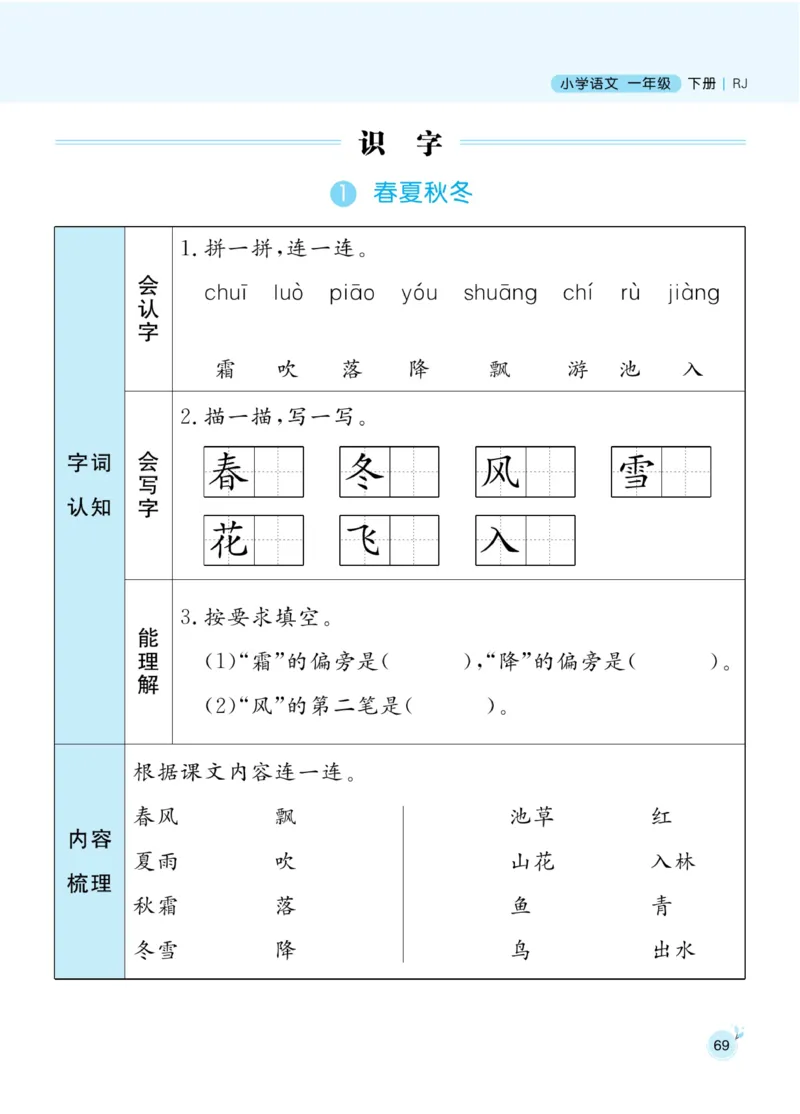 《黄冈名师天天练》1书1册1卷-语文1年级下册（RJ）_一年级上下册资料_小学一年级学习资料-25年更新版_1-02、小学一年级语文下册_3-6-2-2、练习题、作业、专项、试卷_部编（人教）版