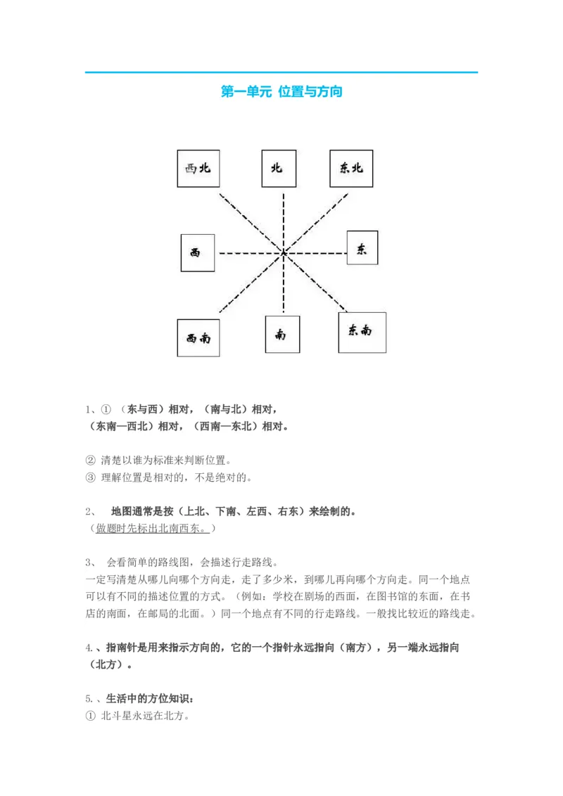 人教版小学三年级数学下册知识点预习_三年级上下册资料_三年级上语数英上下册学习资料_3-8-4、小学三年级数学下册_人教版_1、知识点总结