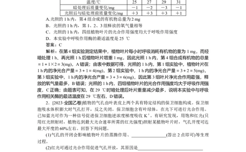 专练29_2025高中教辅（后续还会更新新习题试卷）_2025高中全科《微专题&middot;小练习》_2025高中全科《微专题小练习》_2025版&middot;微专题小练习&middot;生物学&middot;
