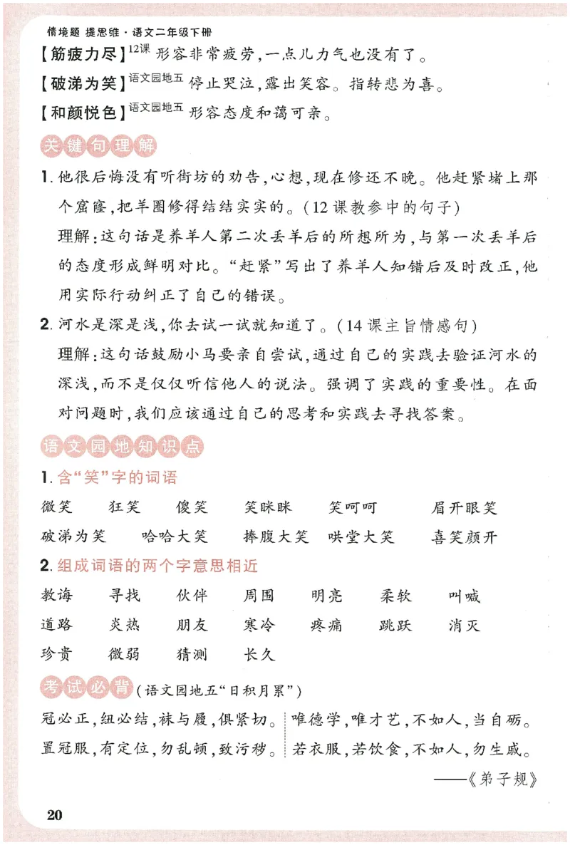 小白鸥情境题语文二年级字词随堂练_二年级上下册资料_53黄冈多个品牌系列资料_语文