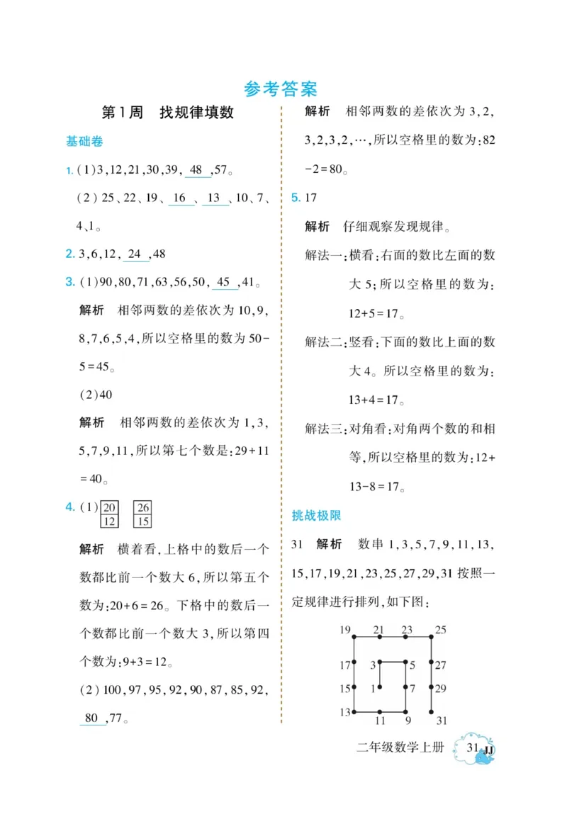 《龙门小考王》数学2年级上册（JJ）_二年级上下册资料_小学二年级学习资料-25年更新版_2-03、小学二年级数学上册_2-3-2、练习题、作业、试题、试卷_冀教版_电子册类