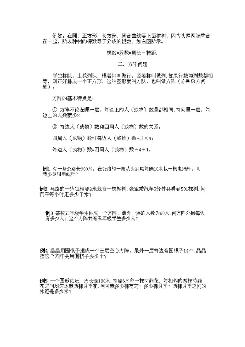 小学三年级上册数学奥数知识点讲解第4课《植树与方阵问题》试题附答案_三年级上下册资料_小学三年级学习资料-25年更新版_3-2-3、小学奥数三年级_小学三年级上册数学奥数知识点讲解