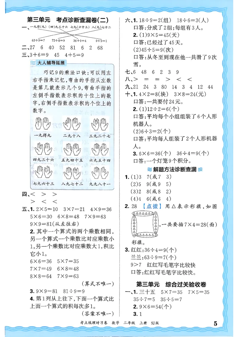 二上数学苏教答案解析时习卷_25秋小学语数英习题试卷_数学_苏教版_数学《王朝霞考点梳理时习卷》苏教25秋(1)_考点梳理时习卷数学SJ2上