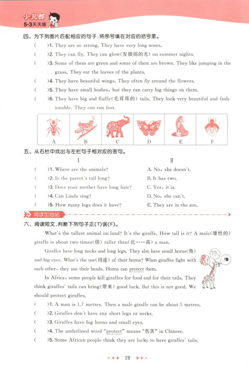 五年级英语上册译林版25秋《53天天练》_25秋小学语数英习题试卷_英语_译林版_1-6年级英语上册译林版25秋《53天天练》_五年级英语上册译林版25秋《53天天练》