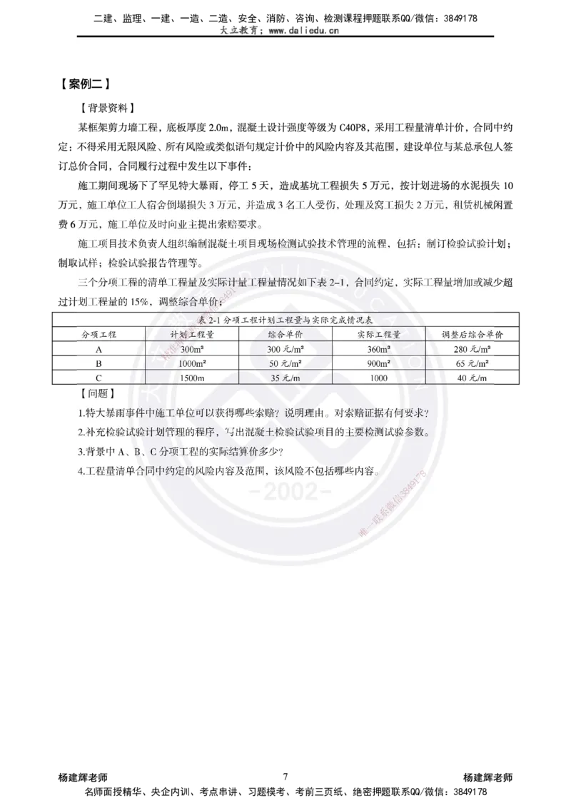 2025一建建筑模拟卷2-精粹强化_2026年一级建造师_2026年一建建筑_2025年一建建筑SVIP_04-冲刺串讲✿考点强化✿小灶集训_11-建筑《精粹强化班》名师DL_讲义
