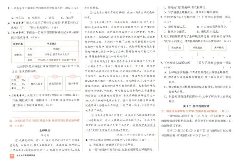 三年级语文上册人教版25秋《拔尖大试卷》_25秋小学语数英习题试卷_语文_1-6年级语文上册人教版25秋《拔尖大试卷》