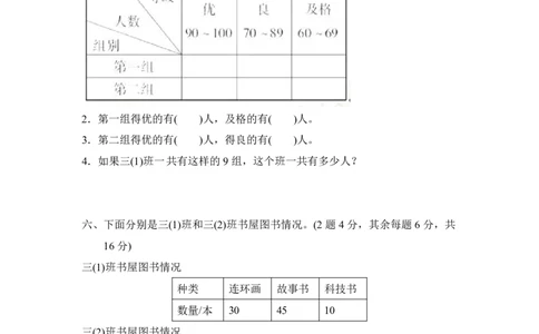 人教版三年级数学下册第三单元测试题及答案1_三年级上下册资料_三年级上语数英上下册学习资料_3-8-4、小学三年级数学下册_人教版_3、单元测试卷