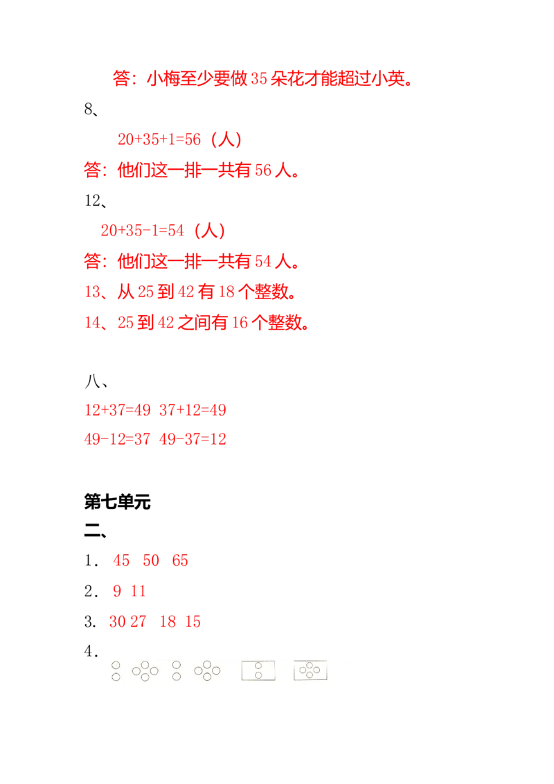 数学1下知识点归纳及易错题_一年级上下册资料_小学一年级学习资料-25年更新版_1-04、小学一年级数学下册_1-4-1、复习、知识点、归纳汇总_通用