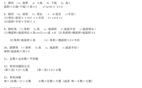 推荐小学数学知识点大全_小学数学口算竖式脱式计算应用题一二三四五六年级上下册电_小学数学口算题库电子版（1-6）_笔算题（1-小升初）_赠品小学知识点_小学数学总复习知识点