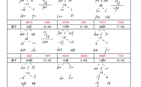 四海速算练习六过程版答案_2026考公资料_花生十三合集_旗舰班-国考2025花生十三旗舰班（花生行测+飞扬申论）⭐_1.花生十三行测（系统班+刷题班）_资料分析速算课