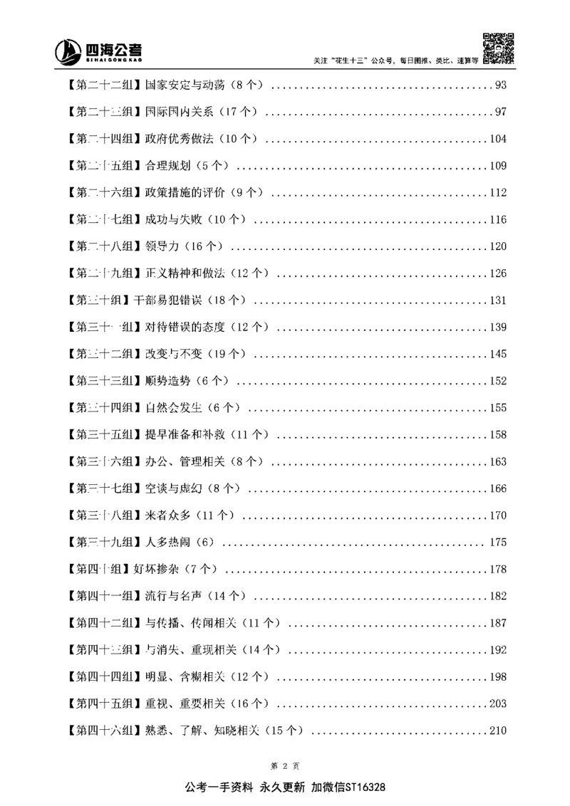 四海高频成语积累700词_2026考公资料_花生十三合集_旗舰班-省考2025花生十三省考系统班（花生行测+飞扬申论）⭐_行测2025花生省考系统班_讲义