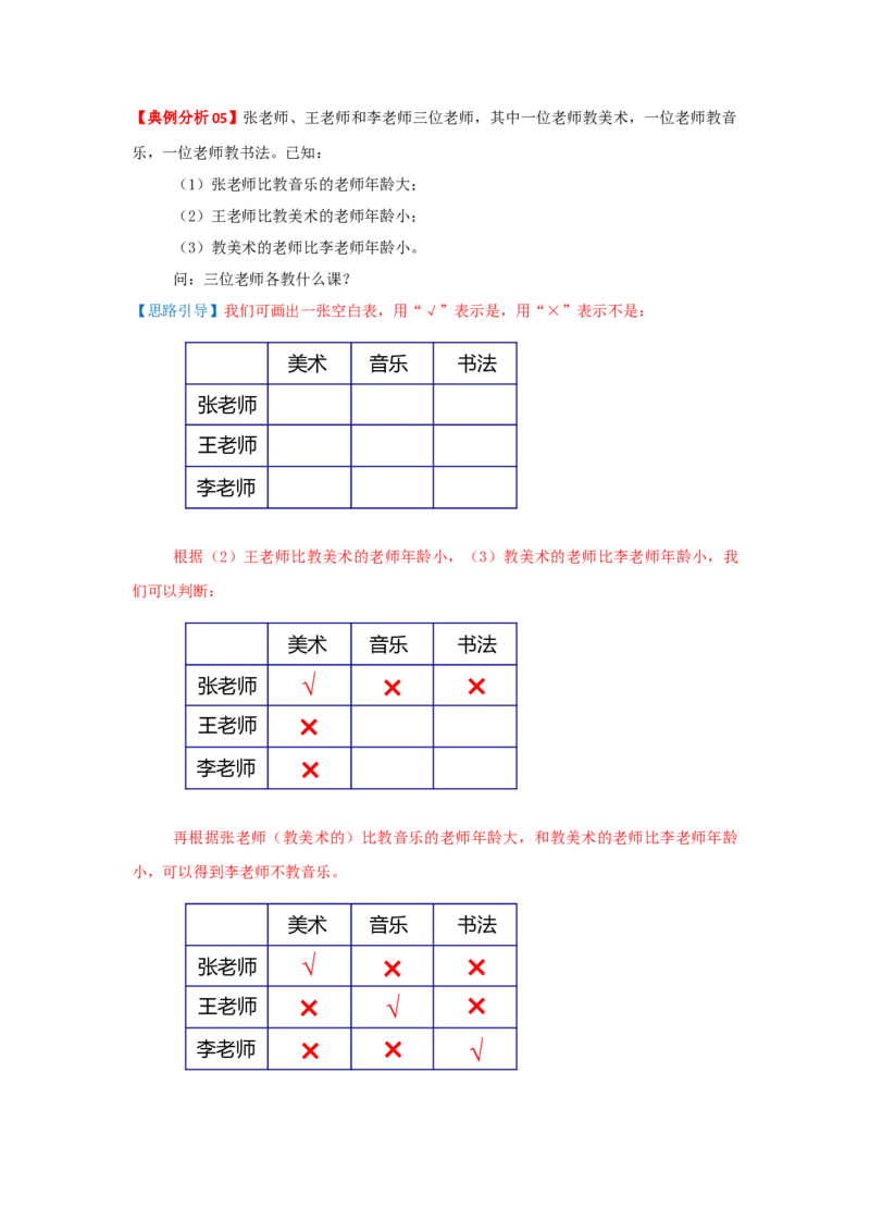 专题21简单推理（原卷）_小学数学思维训练电子版举一反三奥数逻辑拓展专项图解强化_三年级_（培优提升讲义）2022-2023学年三年级数学思维拓展举一反三精编讲义（通用版）(25)份