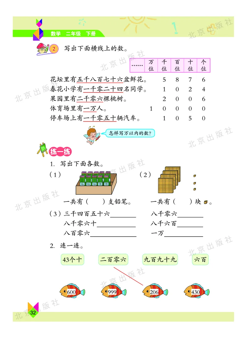 数学-北京课改版数学二年级下册教材_二年级上下册资料_小学二年级学习资料-25年更新版_2-04、小学二年级数学下册_2-4-4、电子教材、课本