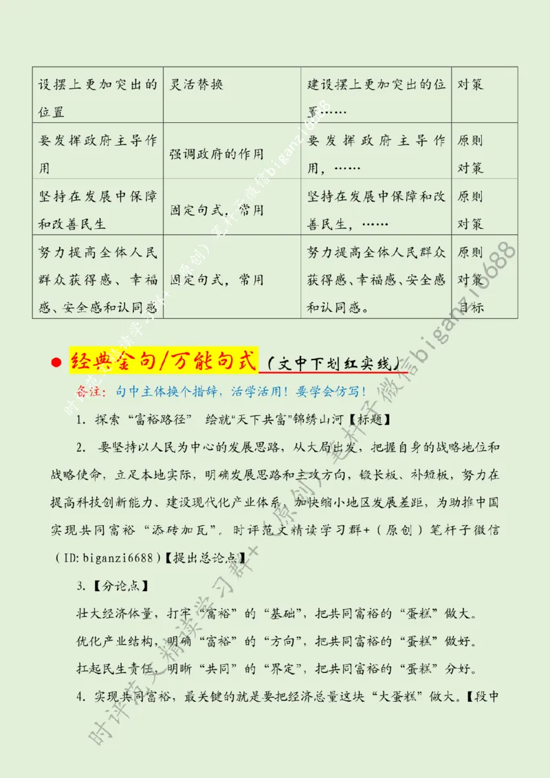 0304---标注绿-探索&ldquo;富裕路径&rdquo;绘就&ldquo;天下共富&rdquo;锦绣山河_2026考公资料_（57）申论材料_00、笔杆子晨读材料_2024笔杆子晨读_笔杆子2024年3月资料（请及时保存，不得用于其他任何用途）