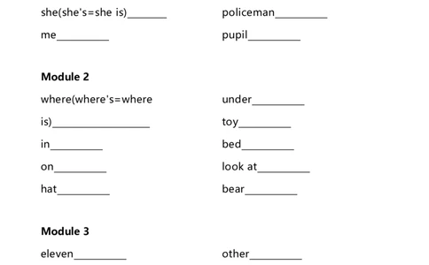 外研一起一下单词默写表_一年级上下册资料_一年级上语数英上下册学习资料_3-6-6、小学一年级英语下册_外研版一起点_6、专项练习